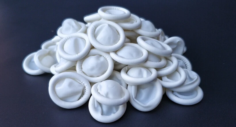 800pcs 6*5CM Disposable latex finger cot white No powder Tattoo Beauty Manicure rubber Protection anti-static Finger sleeve | Спорт и