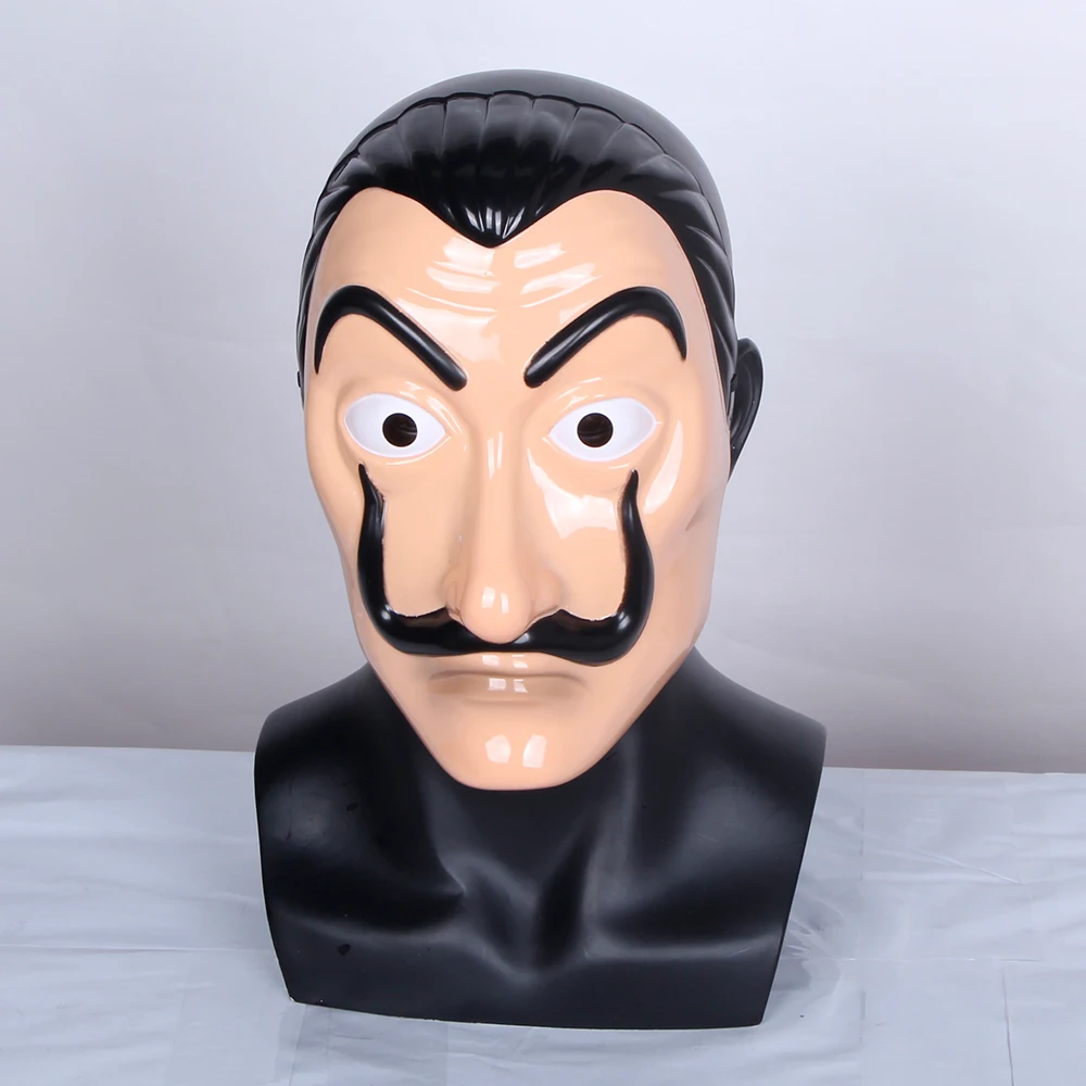 Пластиковая маска Salvador Dali бумажный дом La Casa De Papel на Хэллоуин для костюмированной