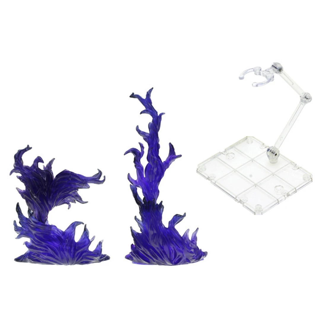 

Flame Scene Model Fire Effect Prop With Bracket For RG HG SD BB 1/144 Educational Toy Gift For Kid -Purple Black Blue Red Yellow