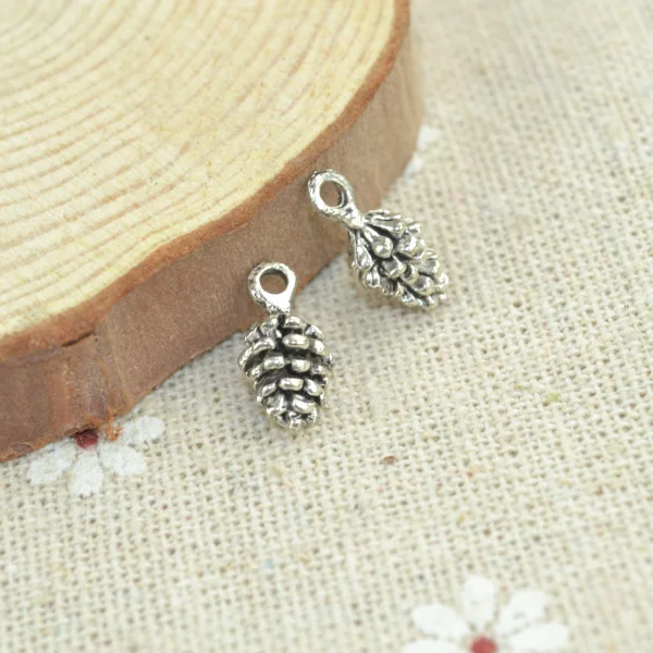 Для выведения токсинов 40 шт Подвески сосновые шишки металла ручной кулон