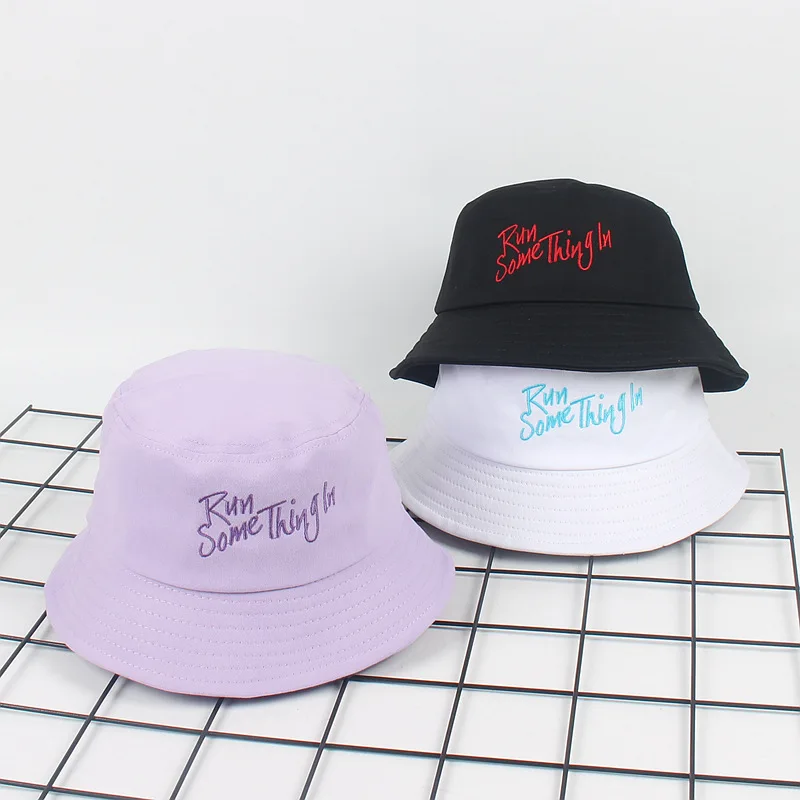 Шляпа в рыбацком стиле женская вышитая Милая Студенческая туристическая шляпка