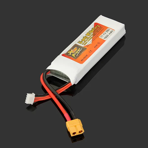 Высококачественная аккумуляторная батарея ZOP Power 3S 11 1 В 1500 мАч 25C перезаряжаемая