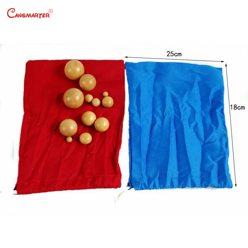 Mystery Bags красные Монтессори игрушки сенсорные игровые шарики Геометрические тела