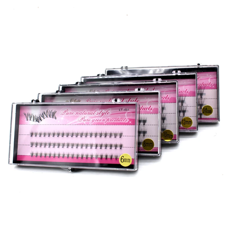 8/10/12/14mm Curl Natural Individual Cluster False Eyelash Eye Lashes Extension | Красота и здоровье