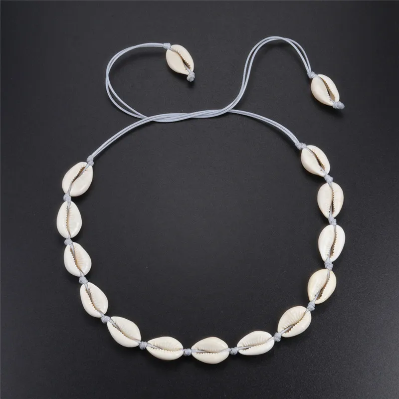hot Fashion Shell femme Necklace Natural Shells Necklaces For Women Choker Seashell Jewelry Summer Beach Gifts DIY customization | Украшения