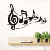 music notes rhythm wall ar decals vinyl wall sticker for music studio room removable waterproof wallpaper home decor living room