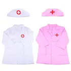 Детский костюм Доктора для ролевых игр, комплект одежды, докторское лабораторное пальто, медицинский комплект, косплей для малышей, скраб, дополнительные медицинские инструменты