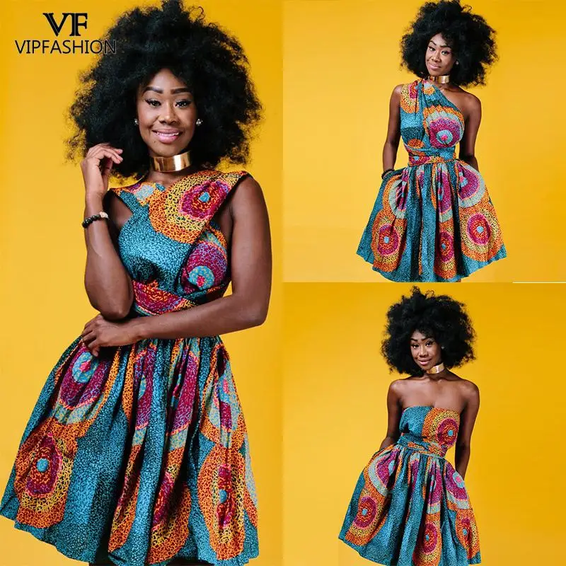 Платье женское короткое с цветочным принтом в турецком стиле|Женские платья| |