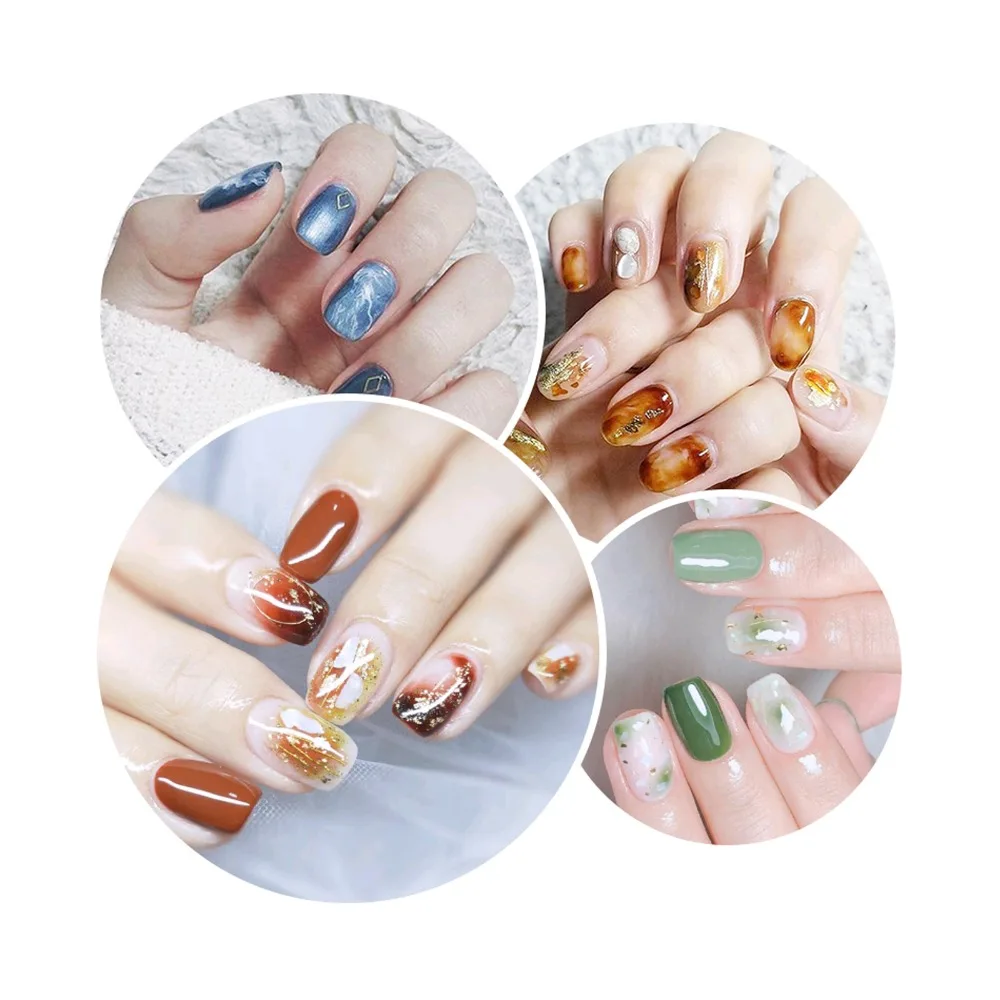 Акварельные чернила для ногтей 8 мл гель с рисунком цветения дымчатый эффект