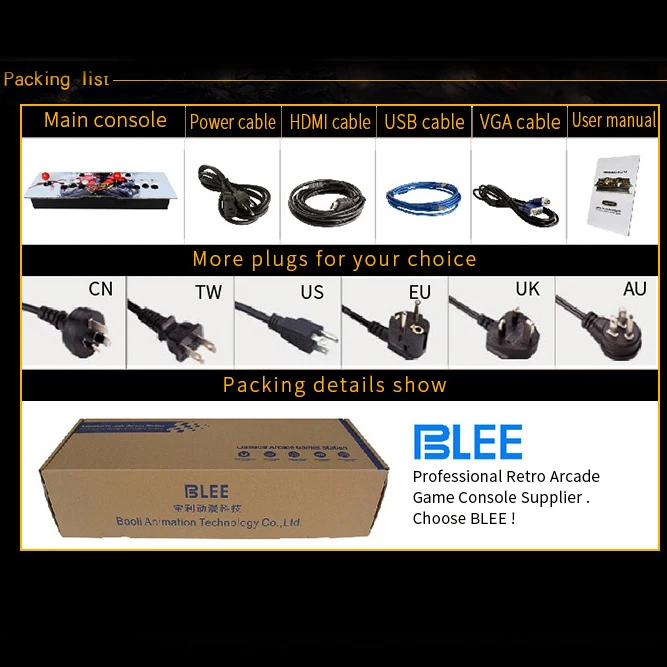 Blee Box 6S 1388 в 1 Боевая Игровая приставка jamma Arcade для ТВ ПК PS3 монитор Поддержка HDMI VGA USB