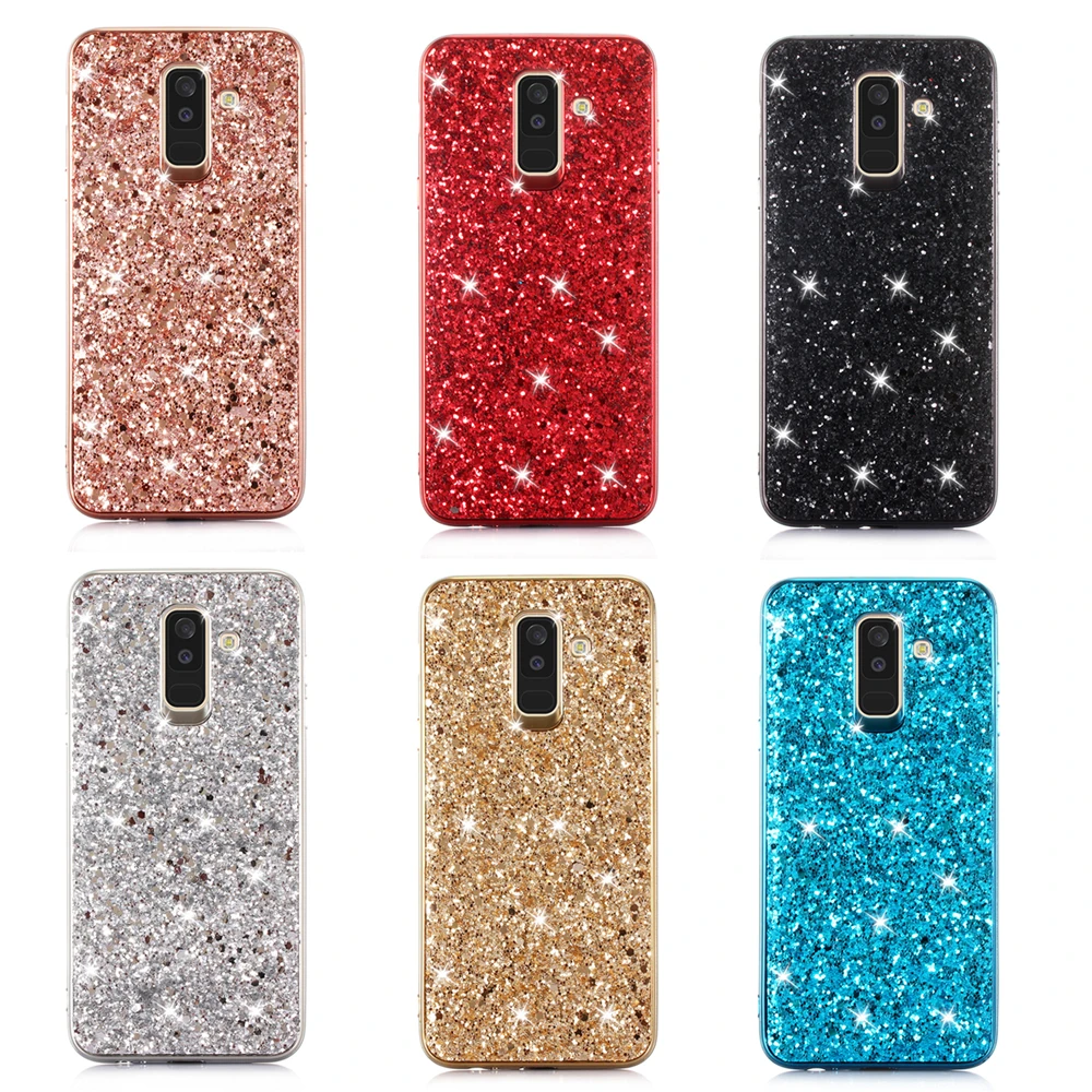 Роскошные блестящие Чехлы для Samsung Galaxy A6S A10E A20E A30 A40 A50 чехол с блестками A60 A70