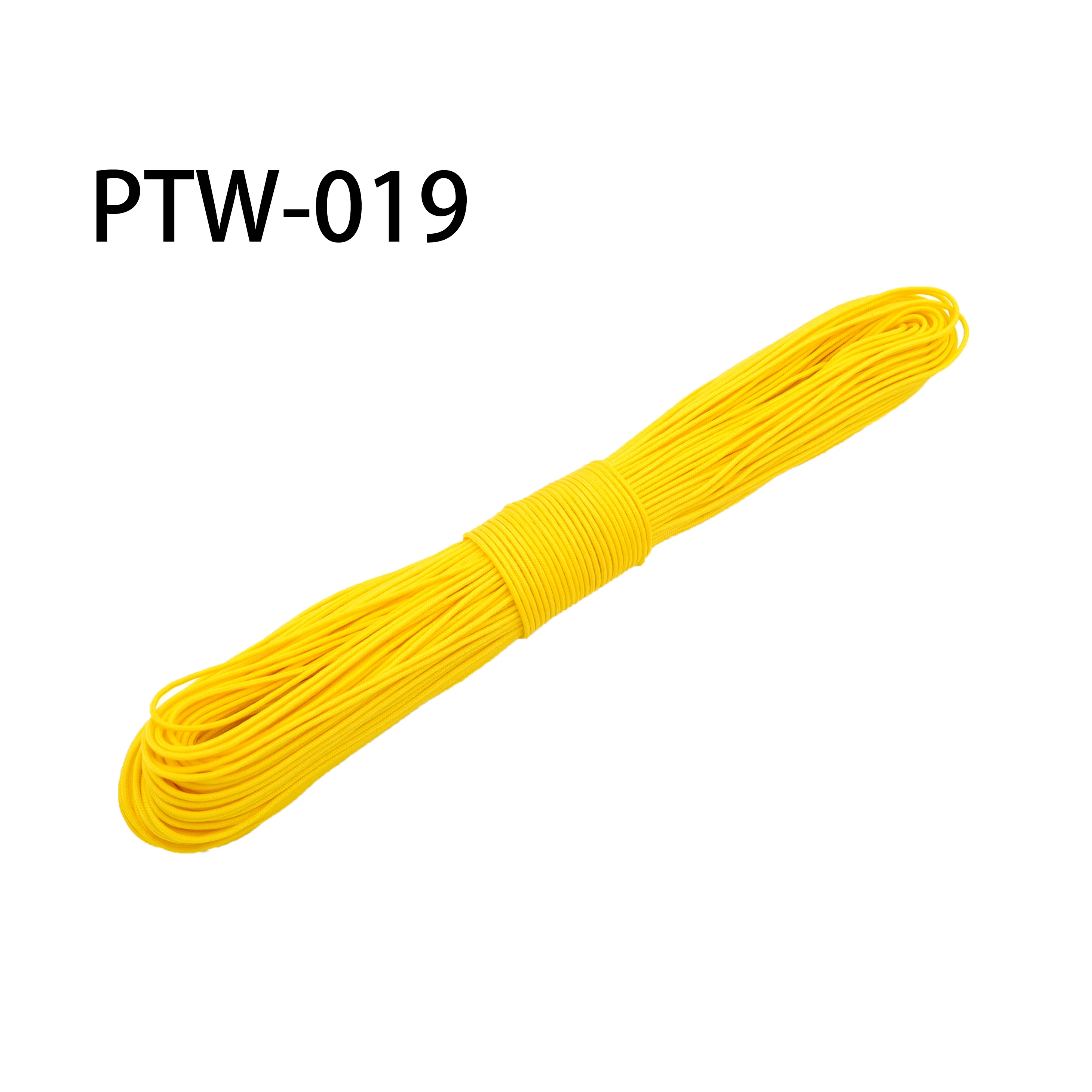 Yellow 019 Mil Спецификация Тип I 3 жильный 300 футов(100 м) Открытый выживания парашютный шнур Паракорд 2 мм Диаметр микро шнур - Цвет: Yellow 019