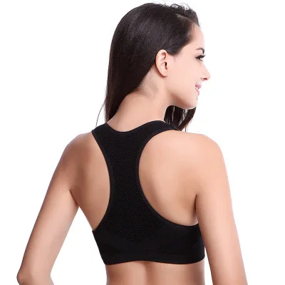 B007 Дешевый женский йога-бра светло-розовый черный шампань слоновая кость синий быстросохнущий спортивный поддерживающий беговой жилет.