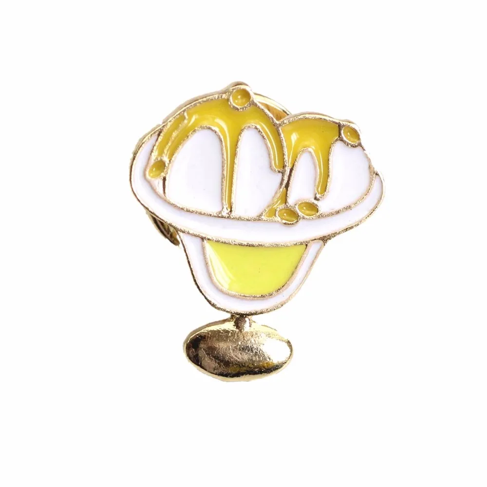 Timlee X308 BD Cartoon Cute Cat Ice Cream Metal Brooch Pins Wholesale | Украшения и аксессуары