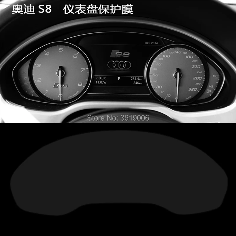 

TOMMIA For Audi S8 Screen Protector HD 4H Dashboard Protection Film Anti-scratches Car Sticker
