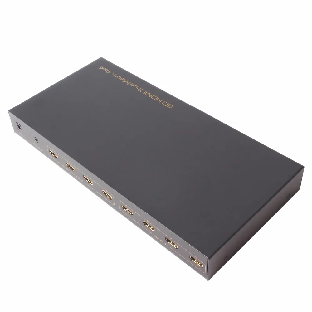 High Quality HDMI 4x4 Matrix Switch Splitter Amplifier 4in 4out 1080p 3D with Remote Control RS232 control HD |