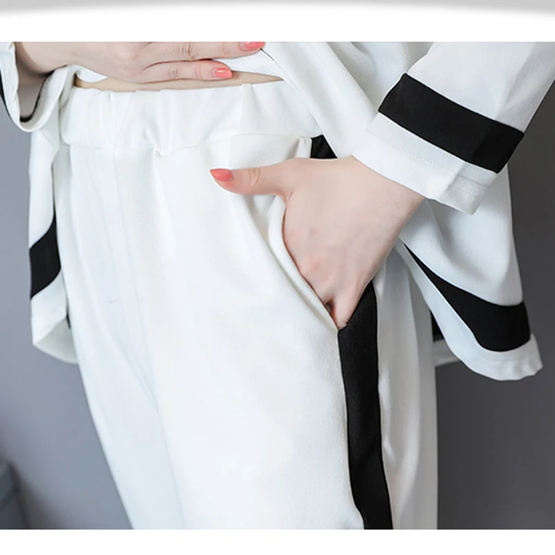 Комплект из 2 предметов спортивный костюм для женщин плюс размер большой 4XL 5XL