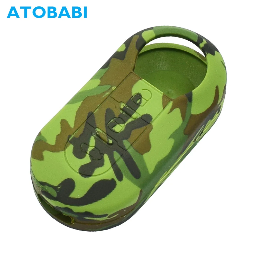 Чехол для автомобильного ключа ATOBABI с цветным принтом камуфляжный силиконовый