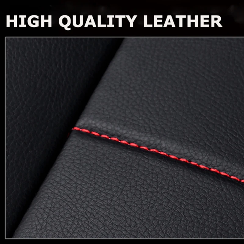 

KKYSYELVA Universal Leather Car Seat Cover Cushion Protection Pad Mat Voiture Auto Seat Protector 52x49cm