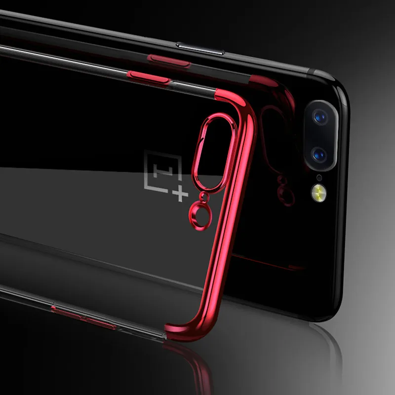 Для OnePlus 5T чехол Роскошный мягкий ТПУ покрытие для телефона One Plus A5010 Прозрачный