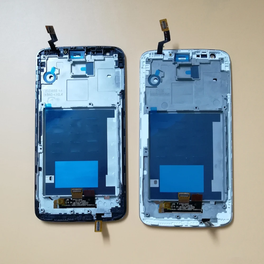 For LG Optimus G2 D802 D805 Touch Screen Digitizer Sensor Glass Panel + LCD Display Monitor Assembly Frame | Мобильные телефоны и