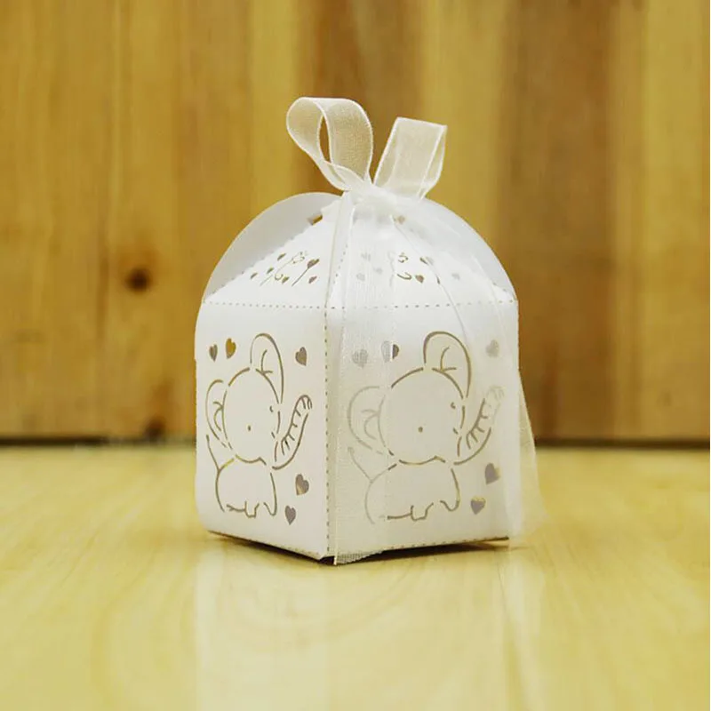 JUMI 20 шт./лот Baby Shower синего цвета для мальчиков/Для девочек розовый лазерная резка