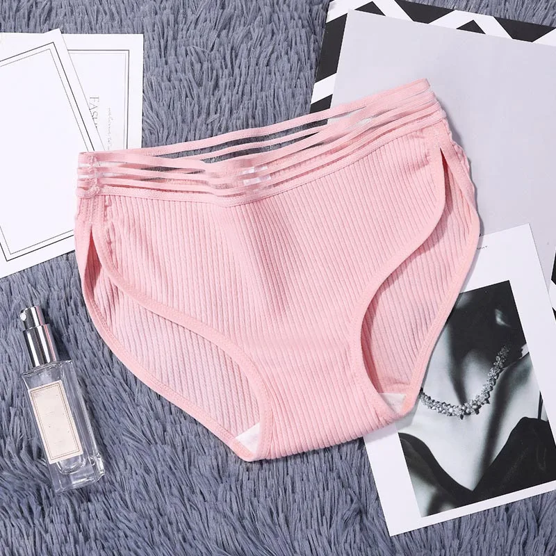 Простое мягкое женское нижнее белье из хлопка 1 шт. белого зеленого черного