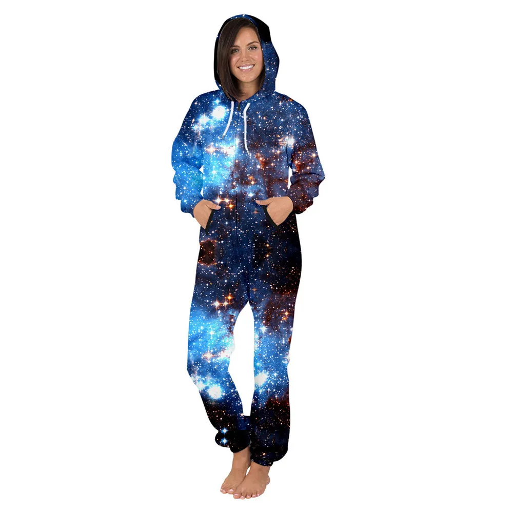 ISTider хипстер 3D космическая Галактика Печать Комбинезоны для женщин/мужчин с