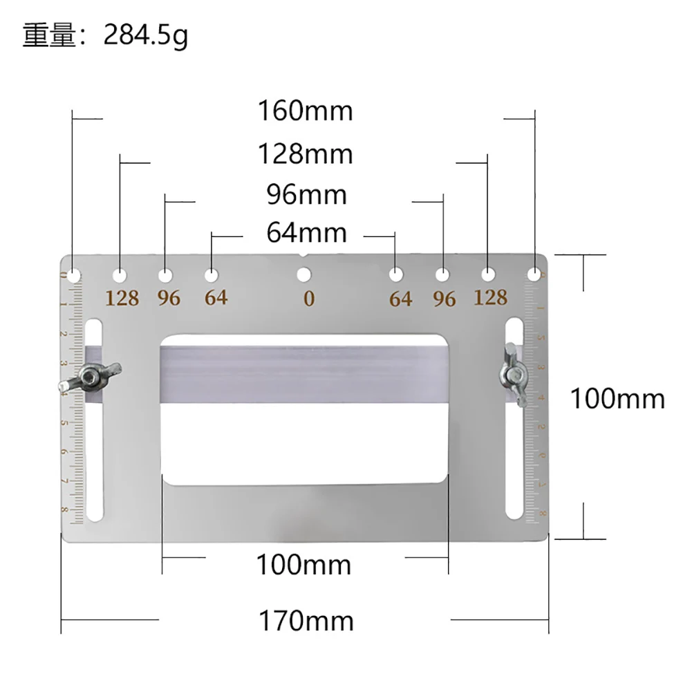 Пробивной локатор со шкалой деревообрабатывающий сверлильный гид Высокая