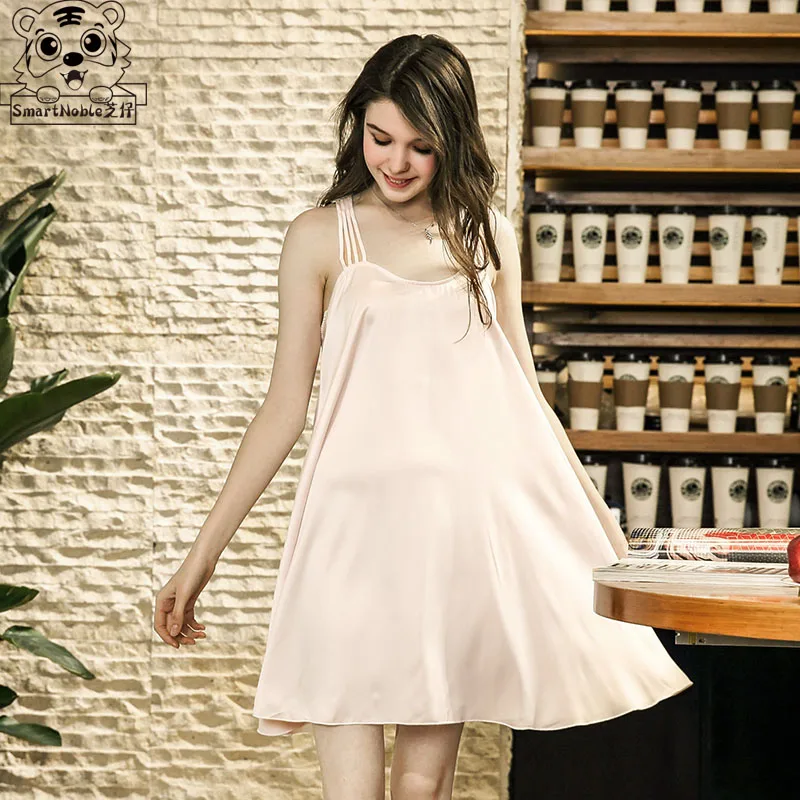 Женское белье сексуальное пижамы Ночная Рубашка домашняя одежда халат атласное