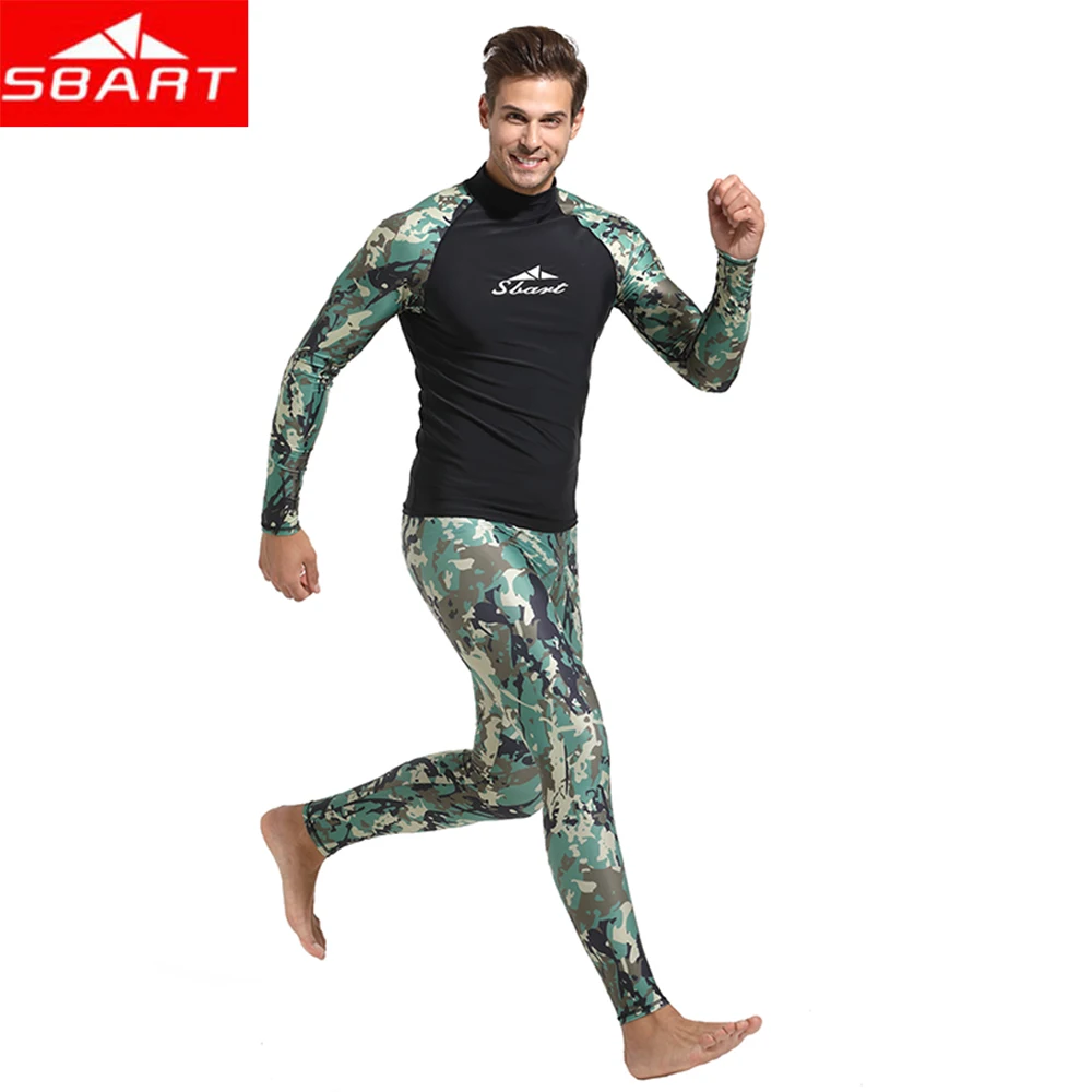 SBART спортивные мужские пляжные шорты+ костюм для плавания футболка с длинными рукавами из двух частей костюмы для серфинга дайвинга пляжный купальник купальные наборы