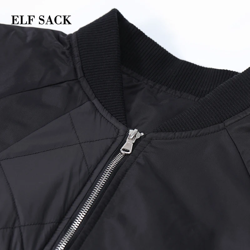 ELFSACK новинка женское плотное пальто длинное в полоску с широкой талией Femme