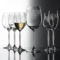 creative carved flowers crystal glass cup wine glass goblet champagne glasses wine cups bar hotel party wedding drinkware