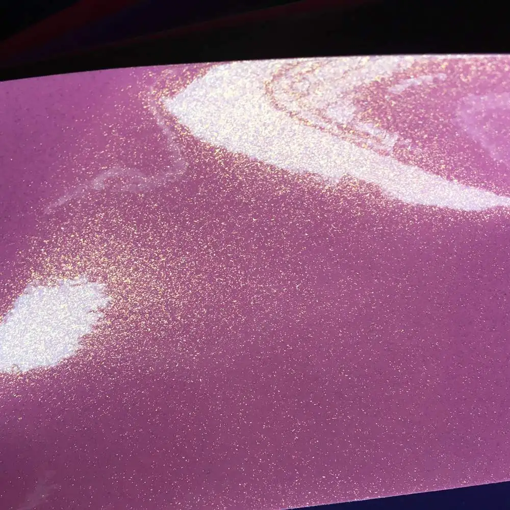 2017 Глянцевая блестящая переключение виниловая розовая и Золотая