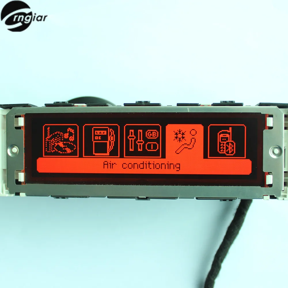 407 Dual зоны air Дисплей красный экран Поддержка USB и Bluetooth monitor 12 pin ЖК дисплей для peugeot