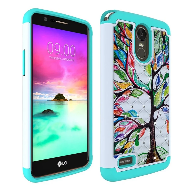 Для LG Stylo 3 Stylo3 LS777 точечная картина Мягкий силикон + ПК 2 в 1 материал ИСКУССТВЕННАЯ