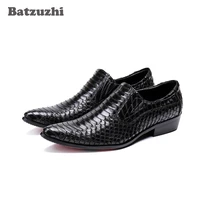 batzuzhi 2020 men shoes luxury formal leather shoes men python pattern genuine leather business dress shoes men zapatos hombre