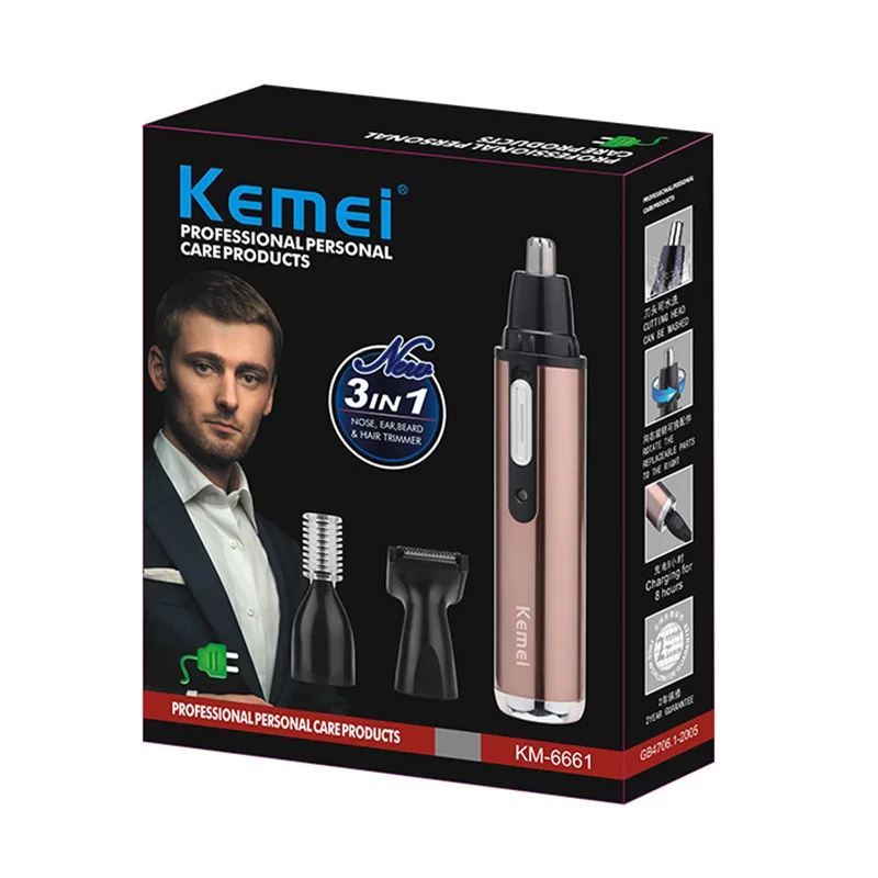 kemei Electric Shaving trimmer ear nose hair shaver clipper Safe Face Care Trimmer For Nose Trimer | Красота и здоровье