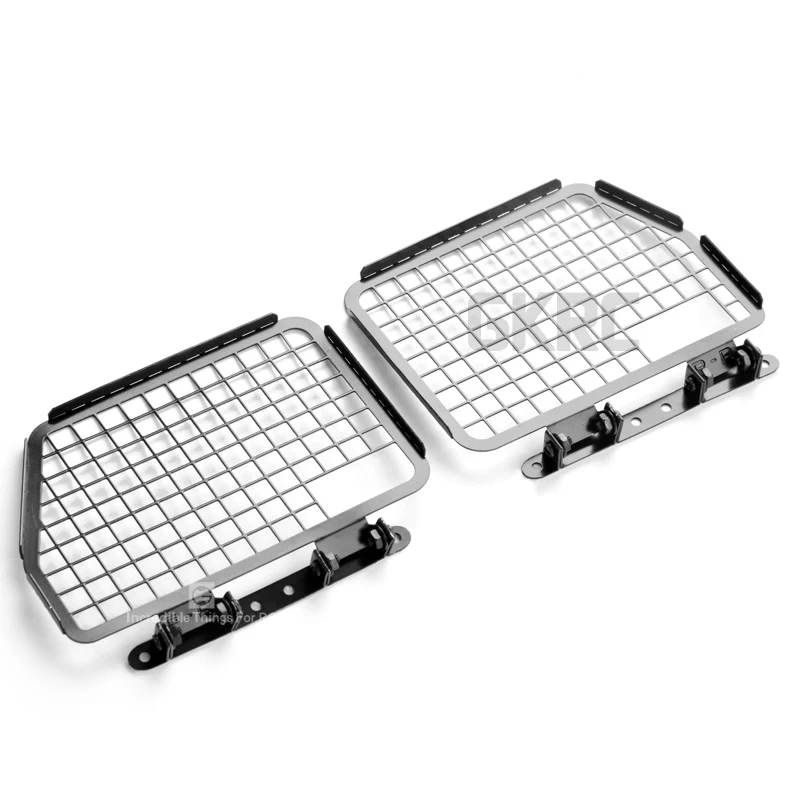 4 шт. металлические складные защитные сетки для окон автомобиля 1/10 Rc Crawler Car Defender