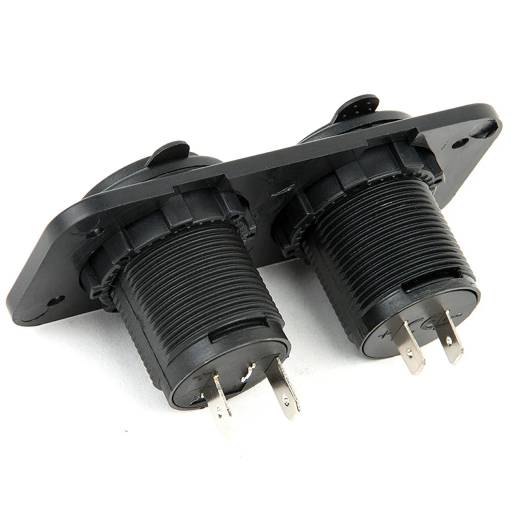 100pcs 12V автомобиль лодка мотоцикл сигарета зажигалка для сигарет розетка машинный Зарядное устройство с двумя портами USB(адаптер Зарядное устройство+ Цифровой вольтметр