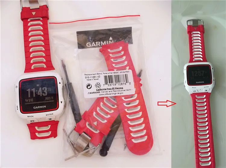 Велосипедный секундомер Garmin Forerunner 920XT спортивные часы сменный ремешок черный/красный/синий/зеленый ремешок для часов запасные части