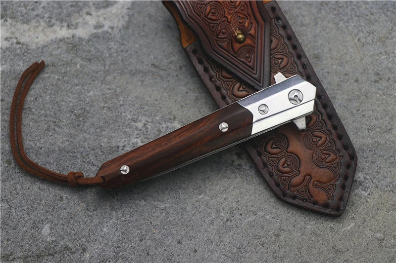 Складной шарикоподшипник Arthur small sword M390 с железной деревянной ручкой, многофункциональные инструменты для охоты и повседневного использования
