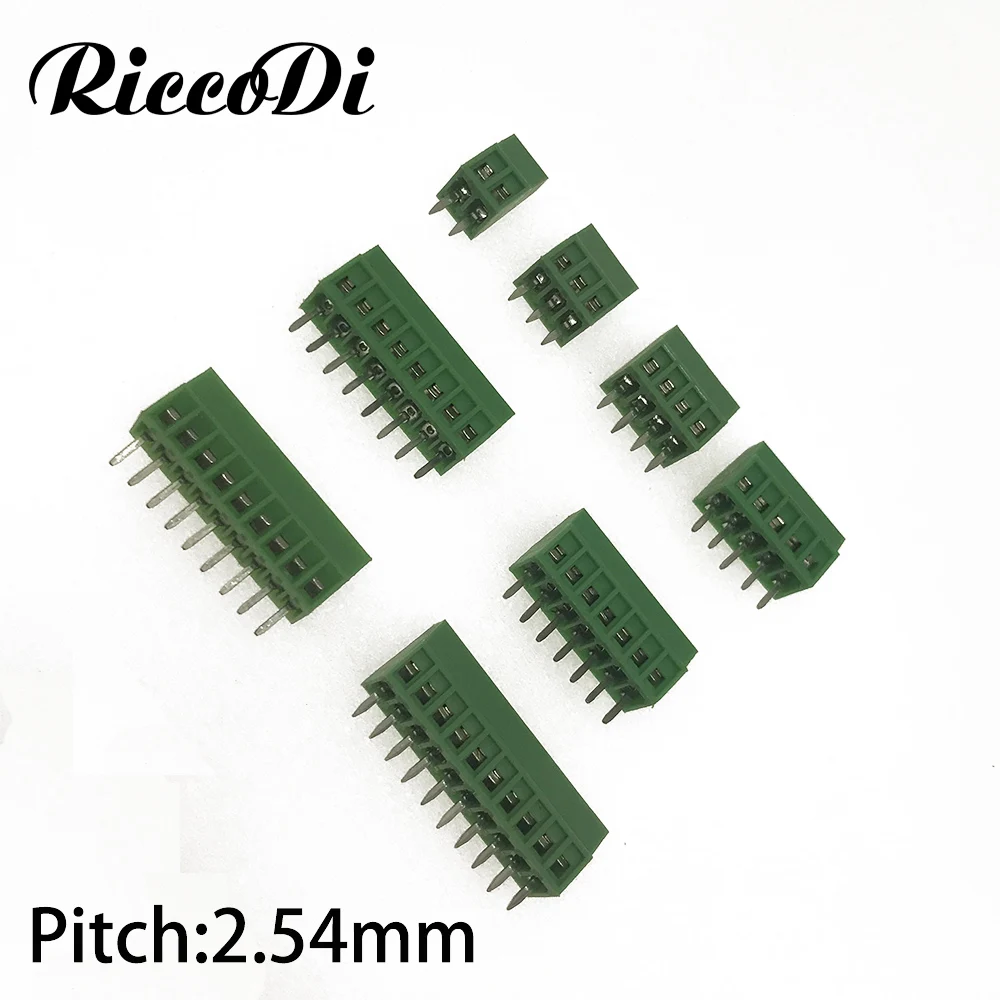 2 54 мм шаг PCB винтовая Клеммная колодка 2/3/4/5/6/7/8/9/10pin клемма провода|Клеммные