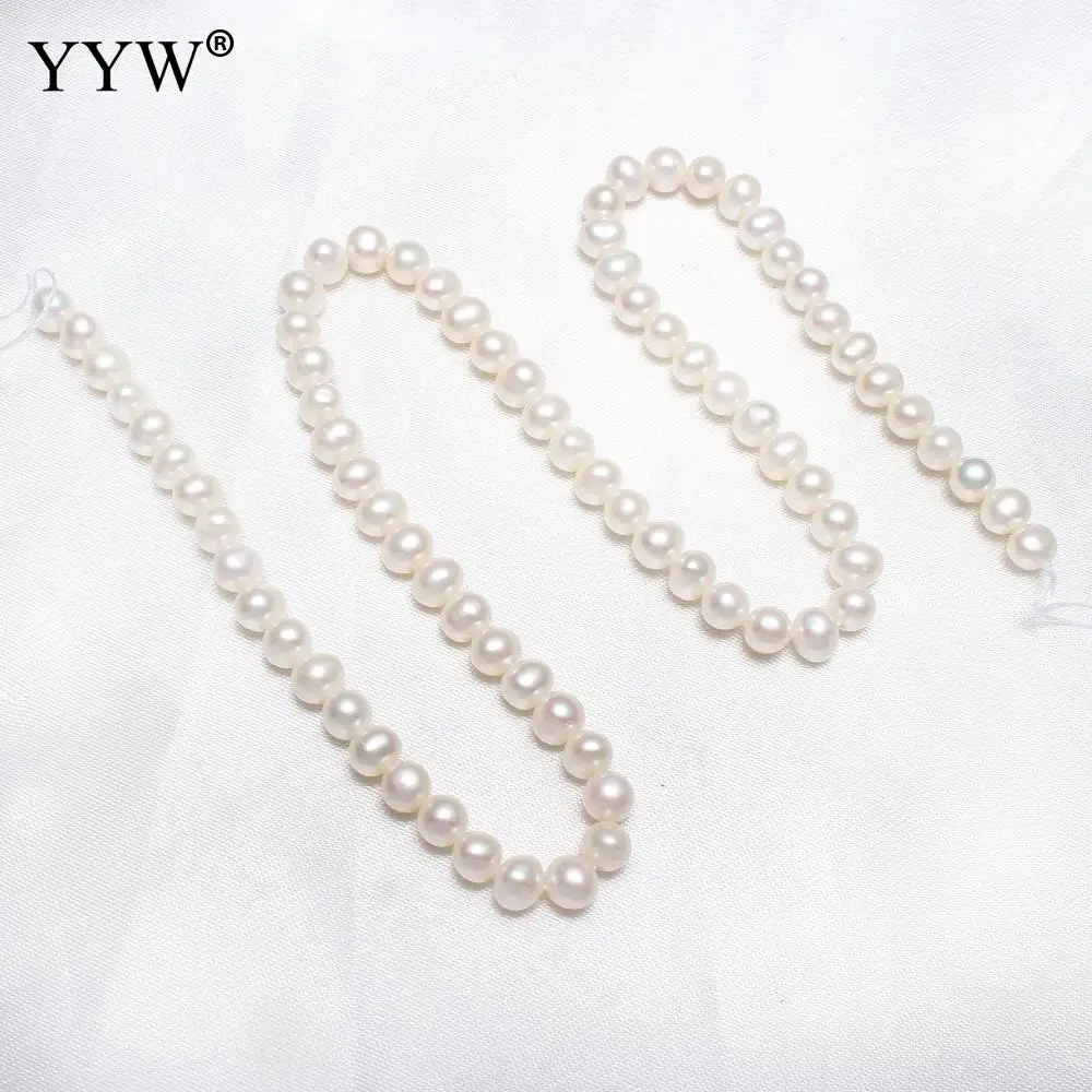 

Cultured Potato Freshwater Pearl Beads Natural White 8-9mm Approx 0.8mm Sold Per Approx 15.3 Inch Strand