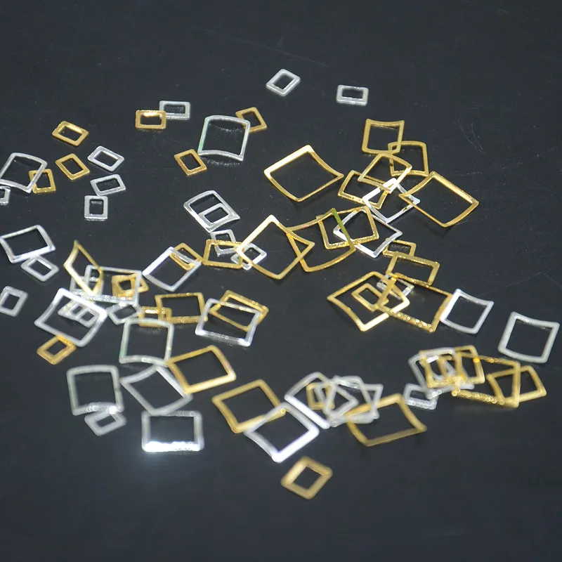 Колеса для дизайна ногтей смешанные размеры 3D наконечники золотистого и