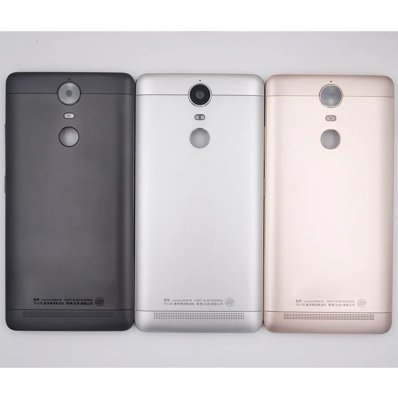 Корпус для lenovo K5 NOTE A7020a48 K52t38 K52e78 задняя крышка батарейного отсека с кнопками громкости запасные части с логотипом