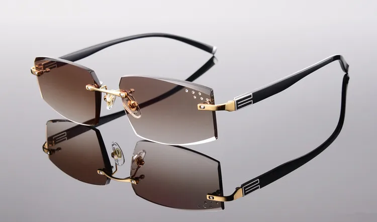 EAGWOO, солнцезащитные очки без оправы, MR-8, солнцезащитные очки с линзами, очки по рецепту, цветные линзы, антибликовые, анти-УФ, новинка 258038