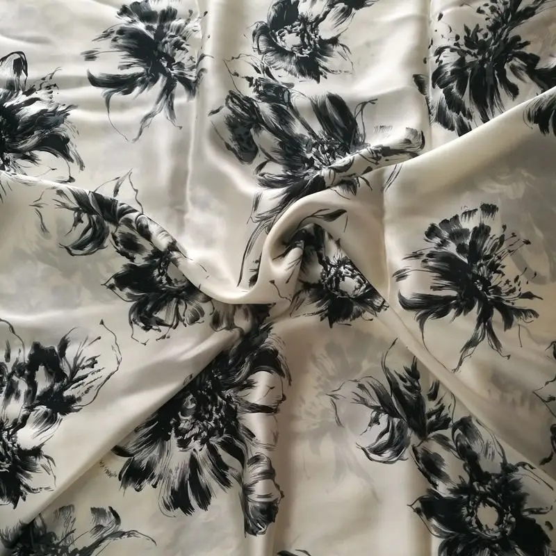 Free Shipping 100% Mulberry Silk Fabric New Style Charmuse For Bedding Dress Scarf Pillowcase ls0114-5 | Дом и сад