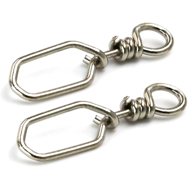 INFOF F6009 200 шт./лот Новые квадратные защелкивающиеся рыболовные Вертлюги Вертлюг