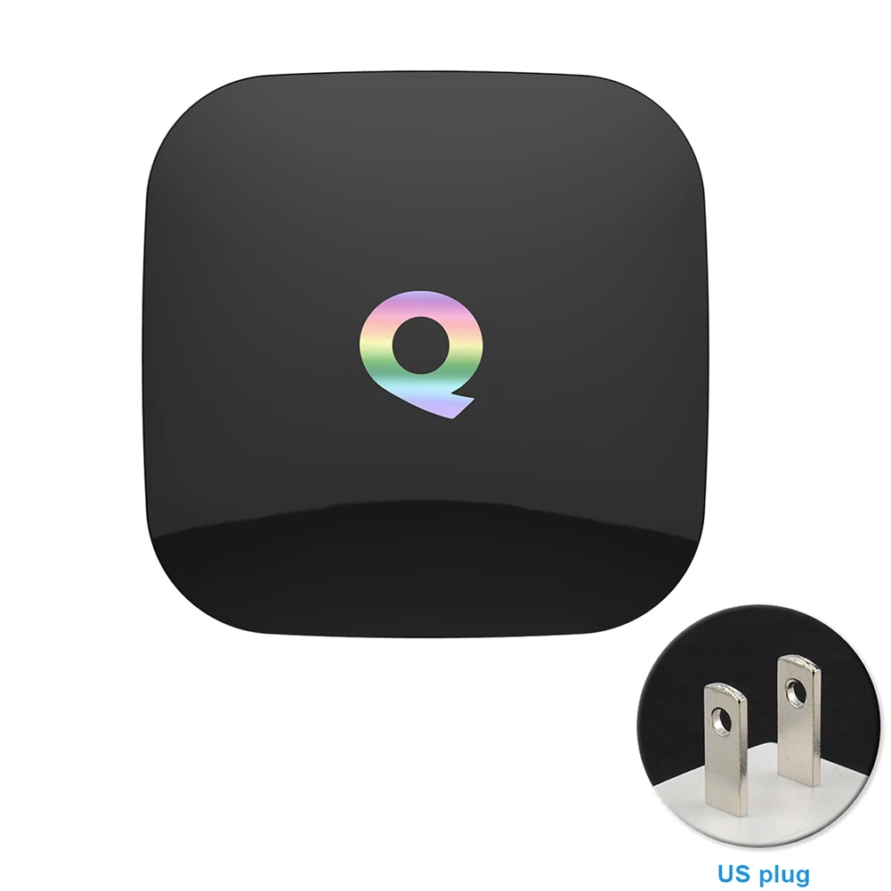 Q Box Android 6 0 блок для телевизора qbox приемник HD 2 Гб 16 rom Amlogic S905 телевизионная коробка